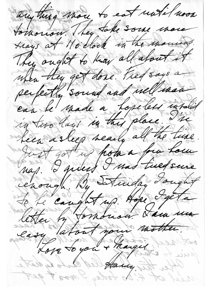 Letter from Harry S. Truman to Bess W. Truman