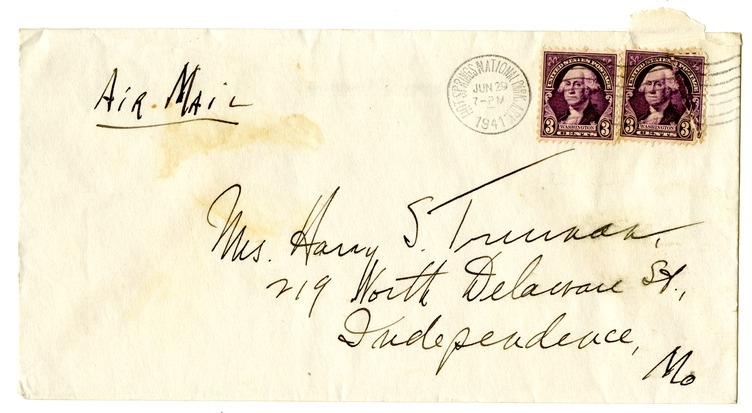 Letter from Harry S. Truman to Bess W. Truman