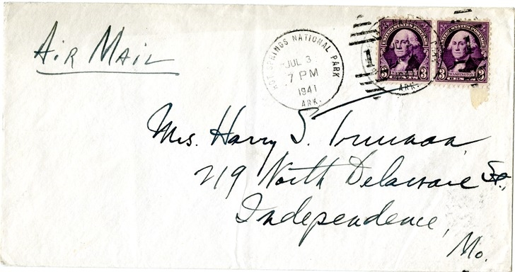 Letter from Harry S. Truman to Bess W. Truman