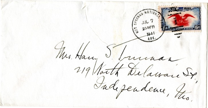 Letter from Harry S. Truman to Bess W. Truman