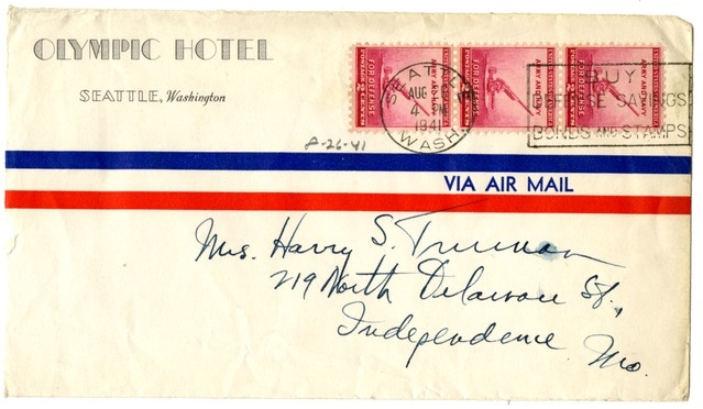 Letter from Harry S. Truman to Bess W. Truman