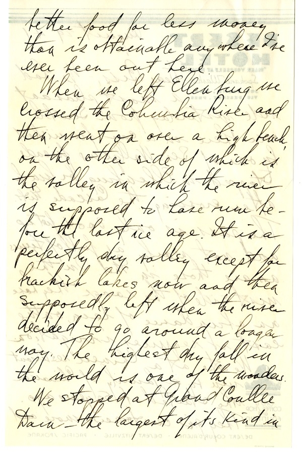 Letter from Harry S. Truman to Bess W. Truman