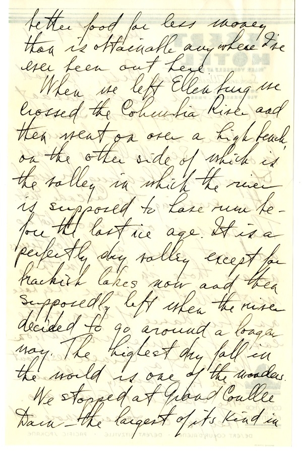 Letter from Harry S. Truman to Bess W. Truman