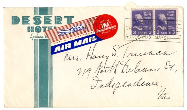 Letter from Harry S. Truman to Bess W. Truman