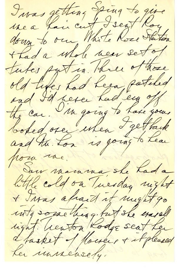 Letter from Harry S. Truman to Bess W. Truman