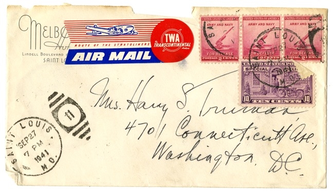 Letter from Harry S. Truman to Bess W. Truman