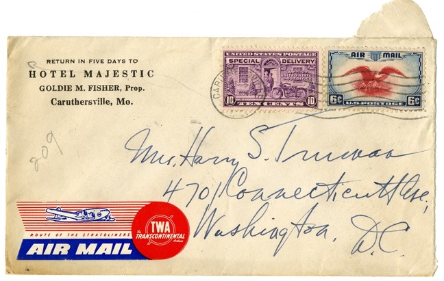 Letter from Harry S. Truman to Bess W. Truman