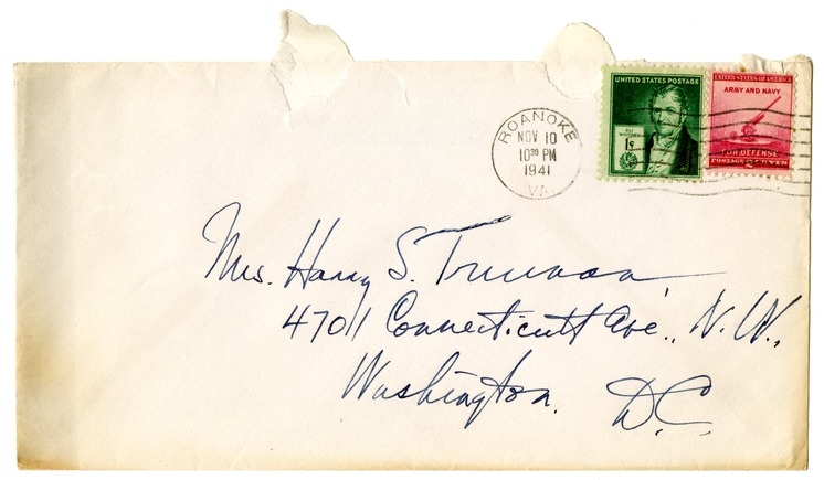 Letter from Harry S. Truman to Bess W. Truman