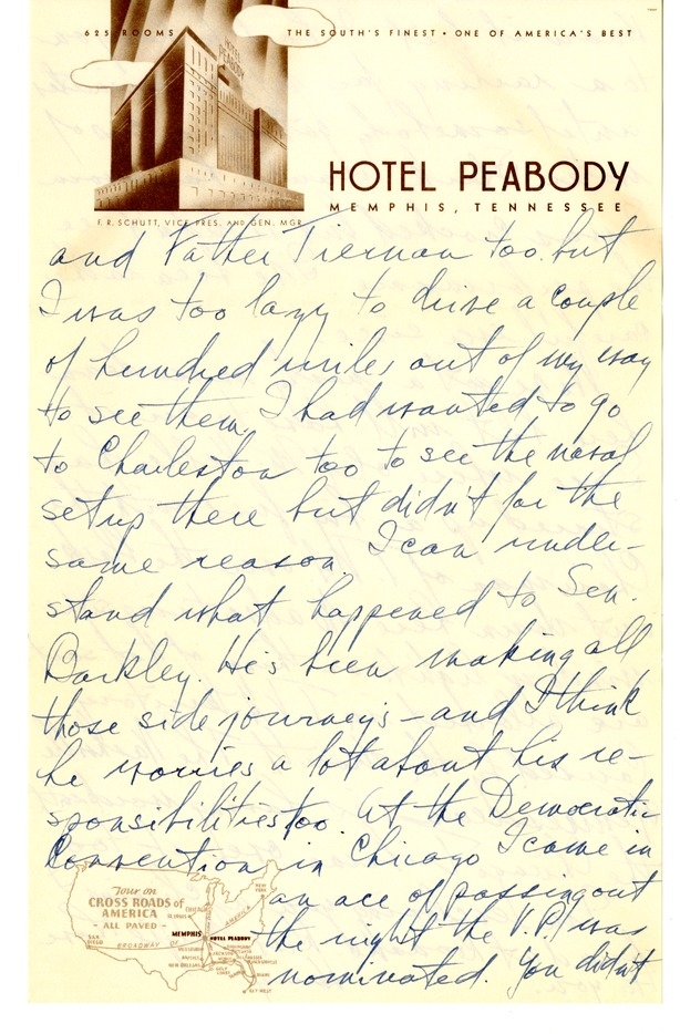 Letter from Harry S. Truman to Bess W. Truman