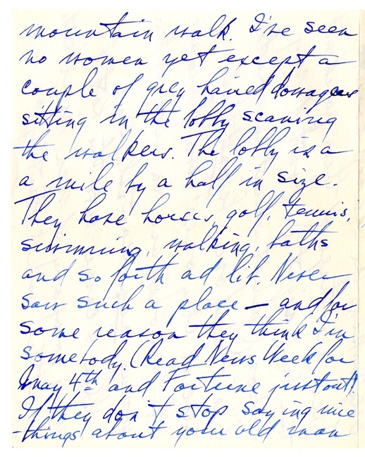 Letter from Harry S. Truman to Bess W. Truman