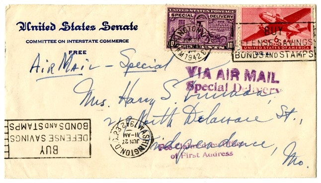 Letter from Harry S. Truman to Bess W. Truman
