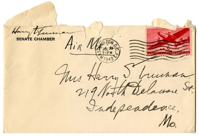 Letter from Harry S. Truman to Bess W. Truman