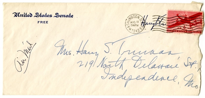 Letter from Harry S. Truman to Bess W. Truman