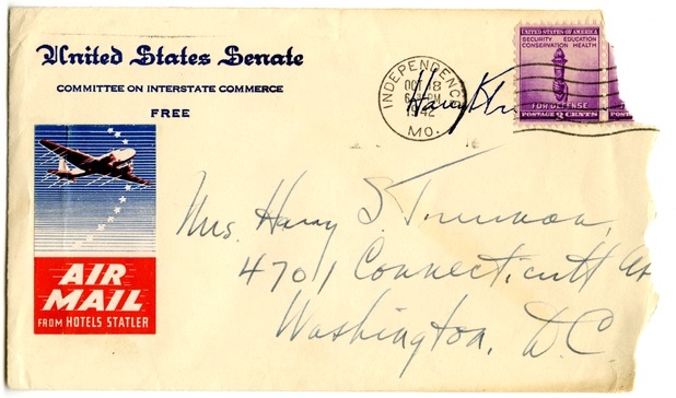 Letter from Harry S. Truman to Bess W. Truman