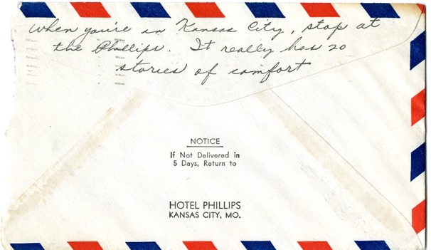 Letter from Harry S. Truman to Bess W. Truman
