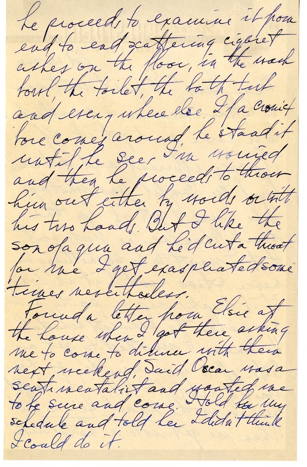 Letter from Harry S. Truman to Bess W. Truman