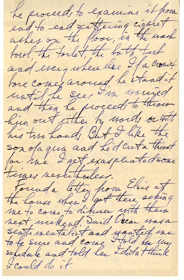 Letter from Harry S. Truman to Bess W. Truman