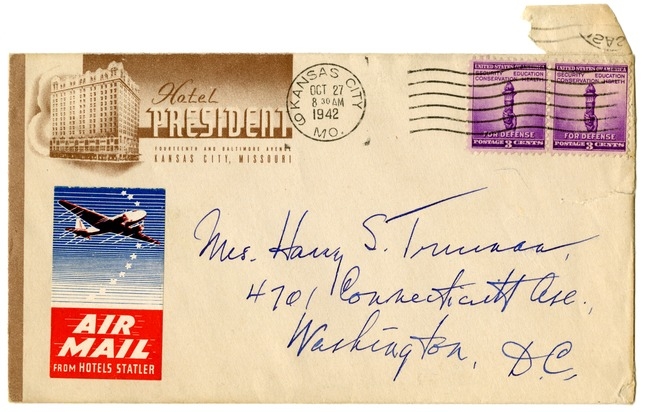 Letter from Harry S. Truman to Bess W. Truman