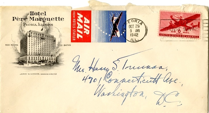 Letter from Harry S. Truman to Bess W. Truman