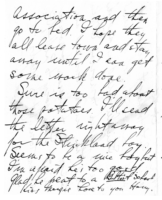 Letter from Harry S. Truman to Bess W. Truman