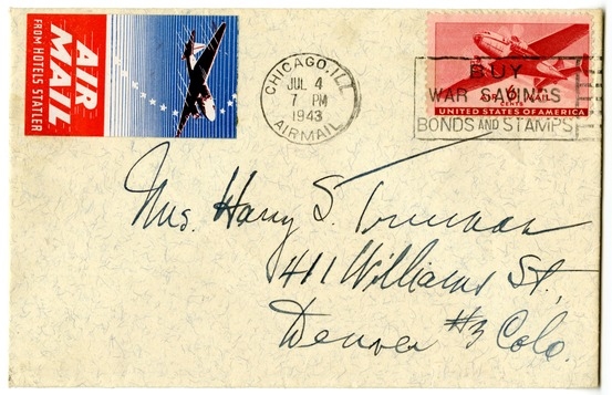 Letter from Harry S. Truman to Bess W. Truman