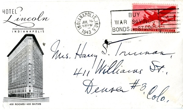 Letter from Harry S. Truman to Bess W. Truman