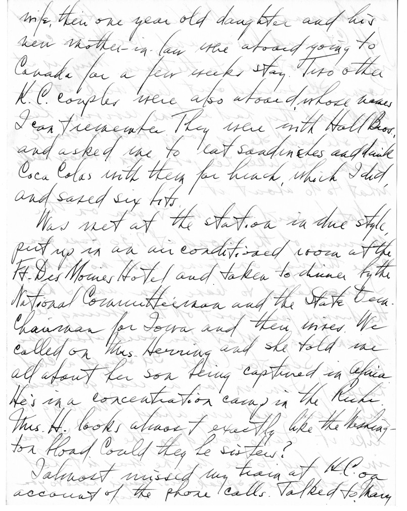Letter from Harry S. Truman to Bess W. Truman