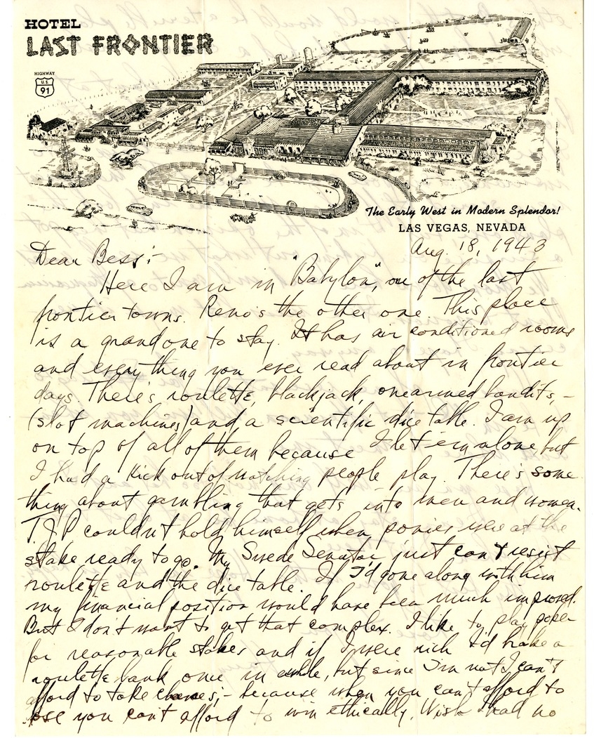 Letter from Harry S. Truman to Bess W. Truman