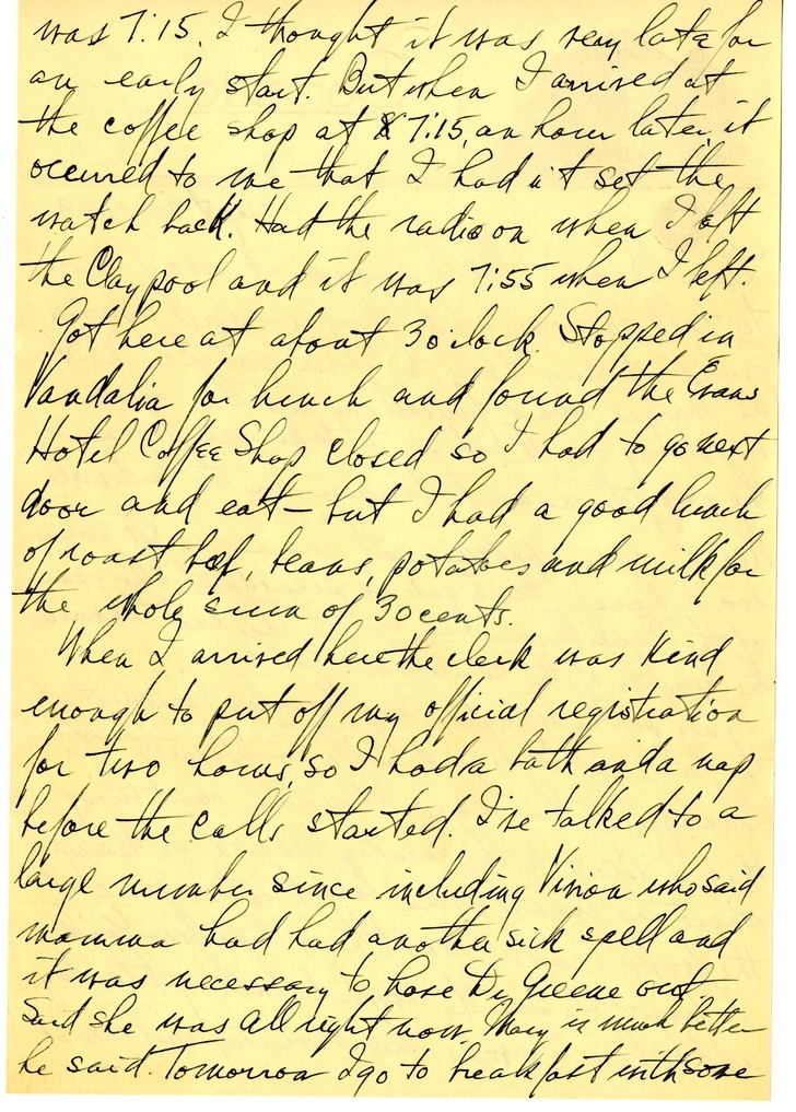 Letter from Harry S. Truman to Bess W. Truman