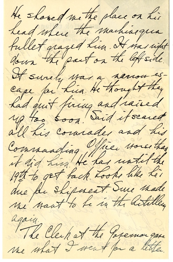 Letter from Harry S. Truman to Bess W. Truman