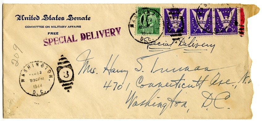 Letter from Harry S. Truman to Bess W. Truman