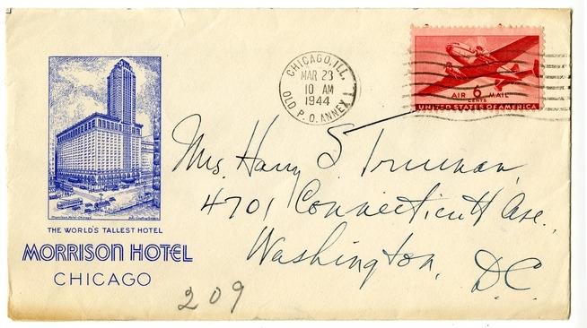 Letter from Harry S. Truman to Bess W. Truman