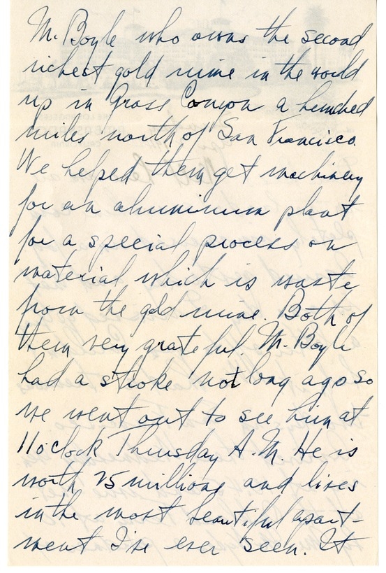 Letter from Harry S. Truman to Bess W. Truman