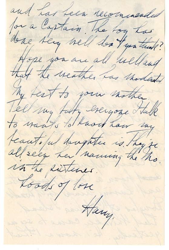 Letter from Harry S. Truman to Bess W. Truman