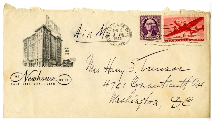 Letter from Harry S. Truman to Bess W. Truman