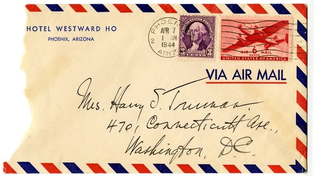 Letter from Harry S. Truman to Bess W. Truman