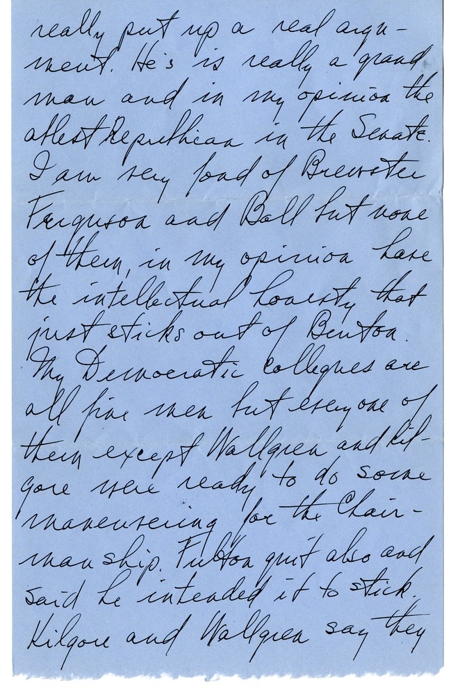 Letter from Harry S. Truman to Bess W. Truman
