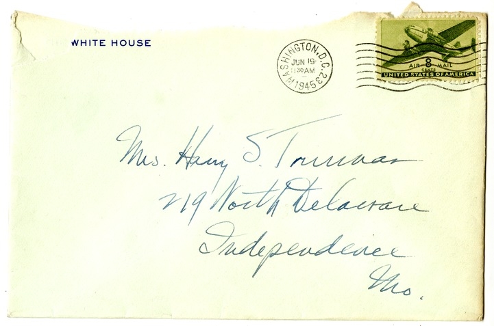 Letter from Harry S. Truman to Bess W. Truman