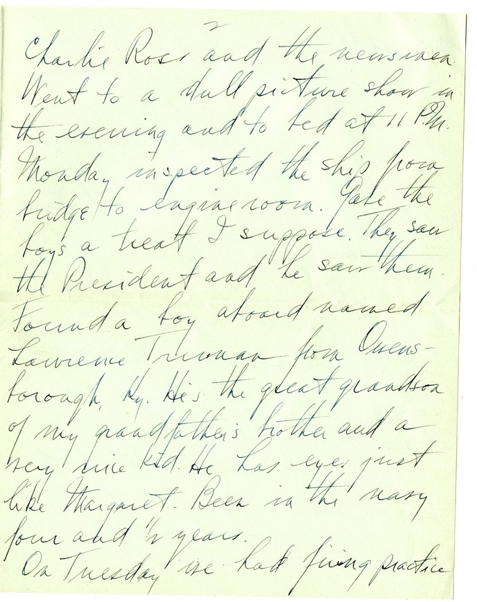 Letter from Harry S. Truman to Bess W. Truman