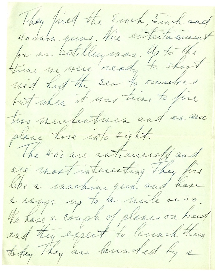 Letter from Harry S. Truman to Bess W. Truman