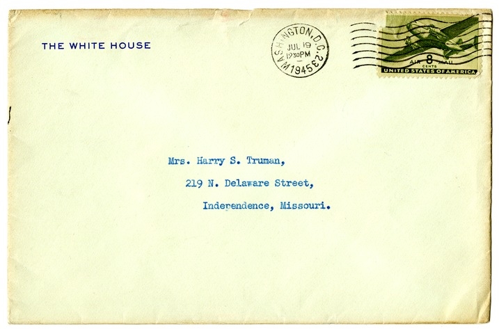 Letter from Harry S. Truman to Bess W. Truman