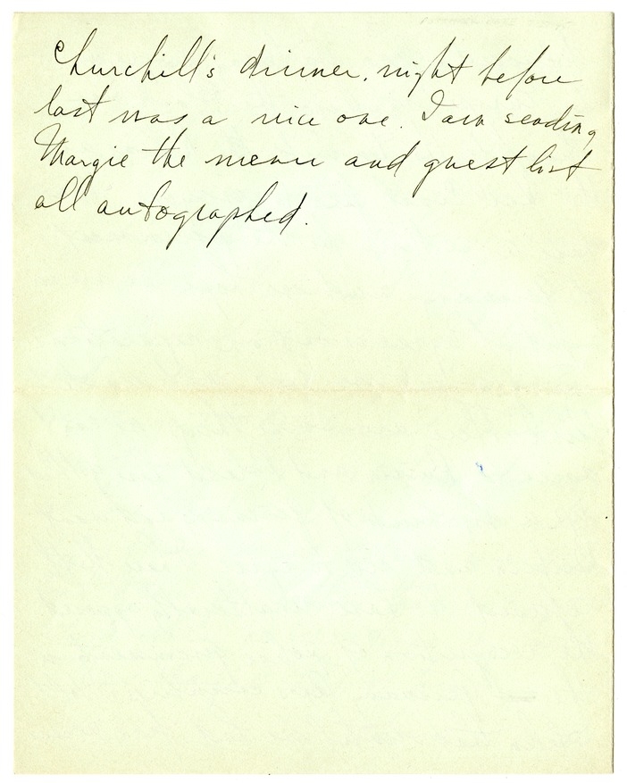 Letter from Harry S. Truman to Bess W. Truman