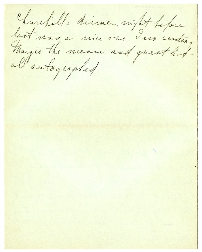 Letter from Harry S. Truman to Bess W. Truman