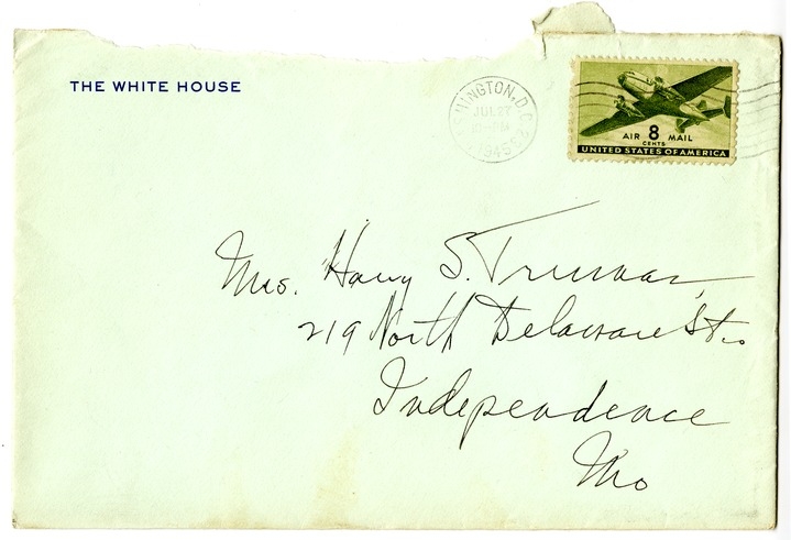 Letter from Harry S. Truman to Bess W. Truman