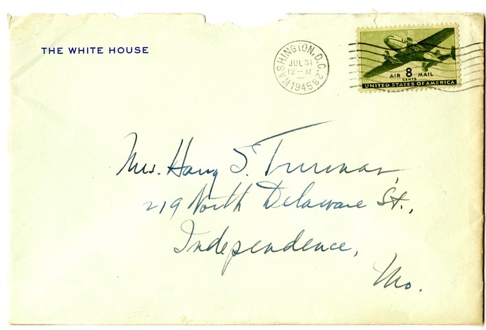 Letter from Harry S. Truman to Bess W. Truman