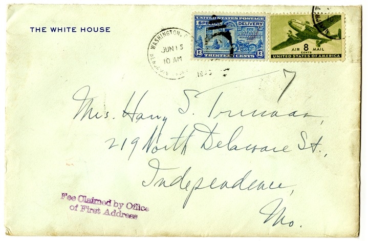 Letter from Harry S. Truman to Bess W. Truman