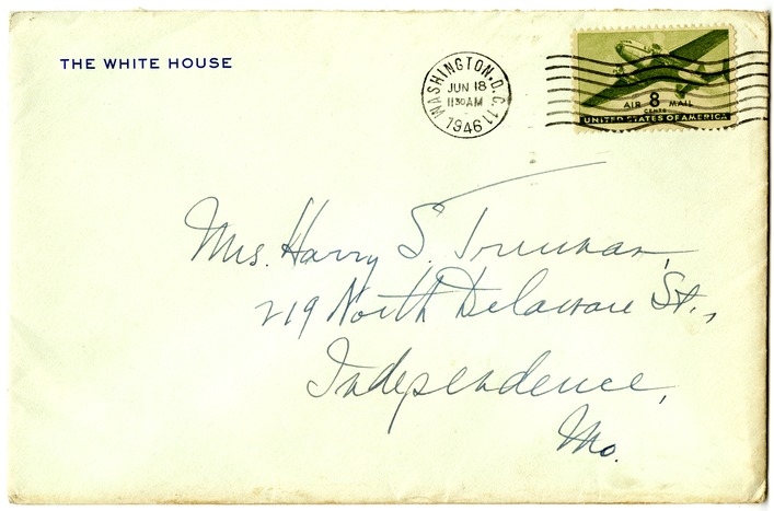 Letter from Harry S. Truman to Bess W. Truman