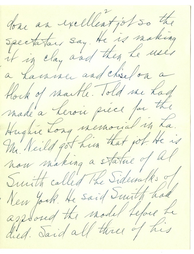 Letter from Harry S. Truman to Bess W. Truman