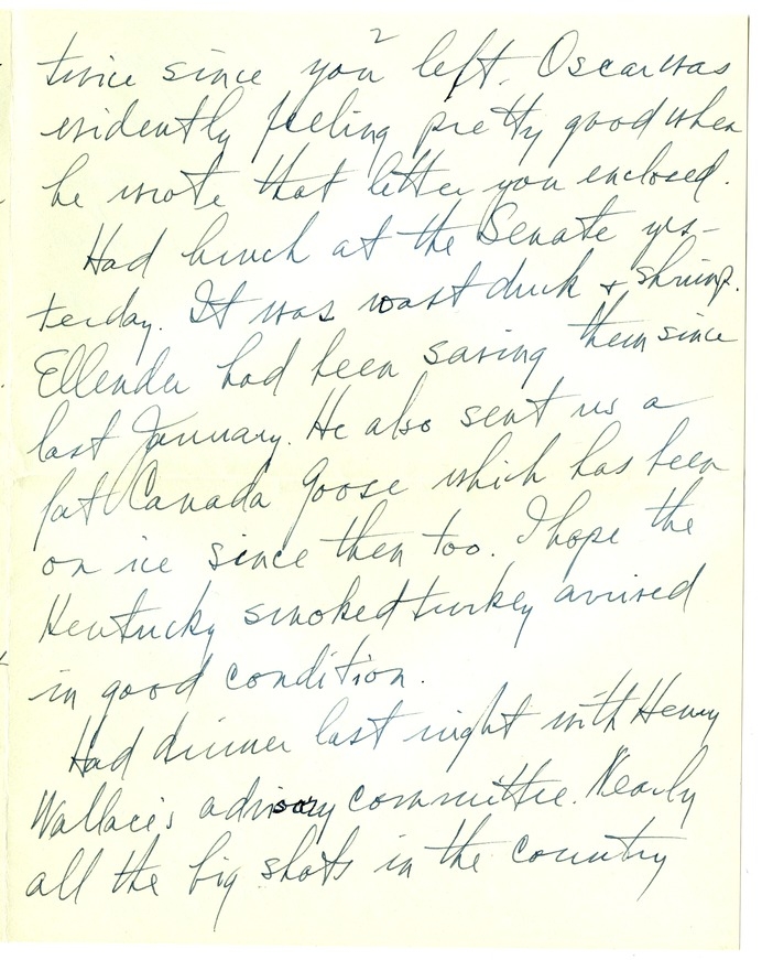 Letter from Harry S. Truman to Bess W. Truman