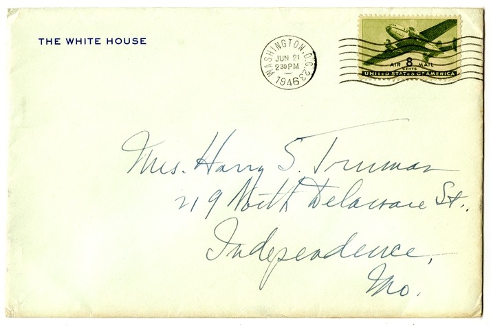 Letter from Harry S. Truman to Bess W. Truman